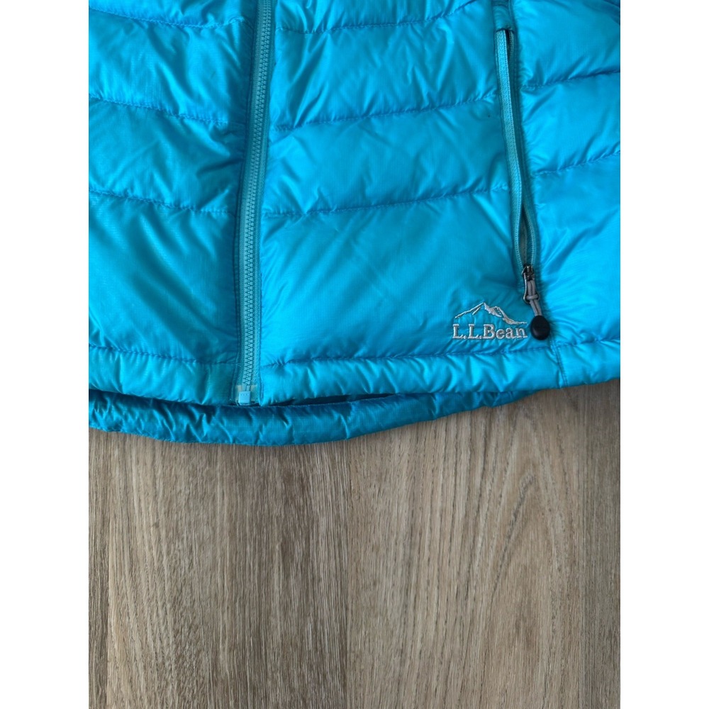 LL Bean‎ 85 Down Puffer  Jacket Women Med Downtek 502455 Active Sky Blue - Picture 8 of 10